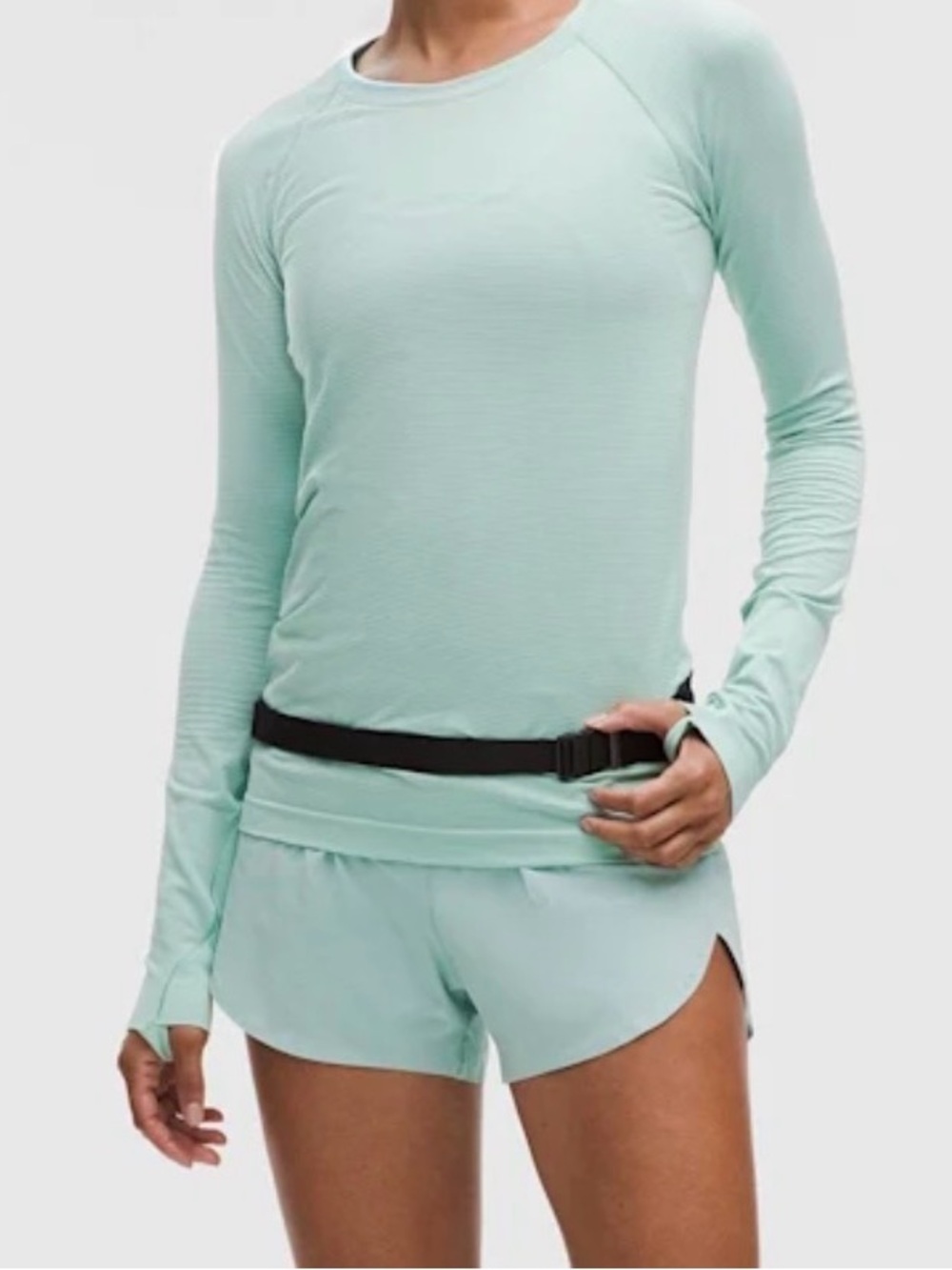 lululemon athletica Swiftly Tech Long-Sleeve Top in Mint Green